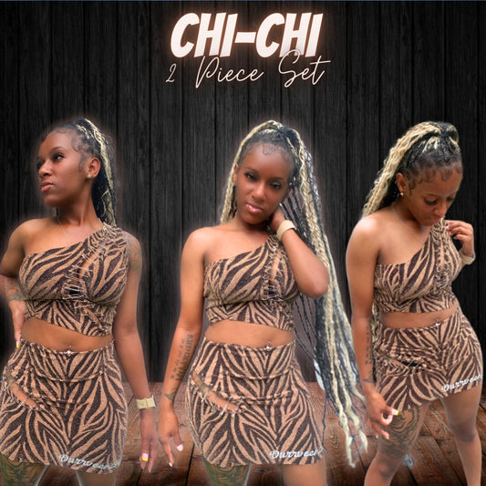 Chi-Chi 2 Piece Skirt Set🖤